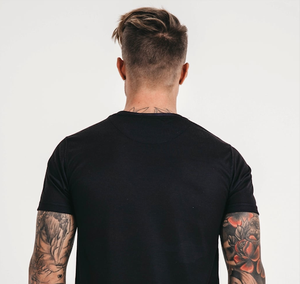 Alta calidad Low Oem Moq 240gsm 100% Camiseta de algodón Marca personalizada En blanco Liso Tallas grandes Camisetas para hombres - Product Image 5