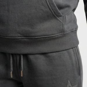 Ensembles de survêtements à capuche pour femmes de haute qualité, vente en gros, design streetwear, haut court de jogging, impression de strass, haut court décontracté, joggings - Product Image 5