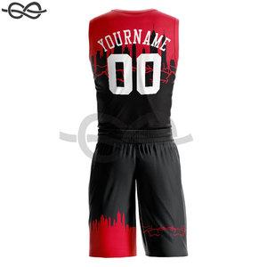 Camisetas de baloncesto Personalizadas Impresión por sublimación completa diseño libre BSCI venta al por mayor ropa deportiva nuevo modelo Logo equipo escolar pantalones cortos - Product Image 2