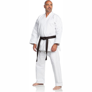 Vêtements d'arts martiaux unisexe à logo personnalisé uniformes de karaté de couleur unie de bonne qualité classique décontracté confortable léger - Product Image 1