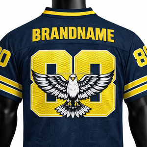Meilleur fabricant fournisseur de maillots de football américain sur mesure, 100% polyester, haute performance, évacuation de l'humidité - Product Image 6