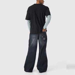 Jeans en denim pour hommes modernes, coupe slim, extensible, lavage classique, design tendance, style confortable pour tous les jours, fabricant - Product Image 2