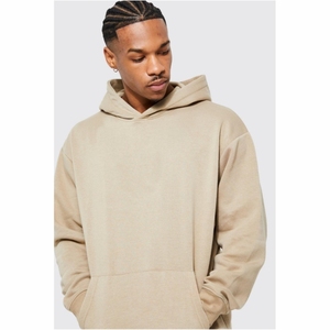 Sudadera con capucha para hombre de la mejor calidad 100% algodón nuevo estilo bordado Color sólido transpirable otoño High Street estilo impermeable mejor - Product Image 3