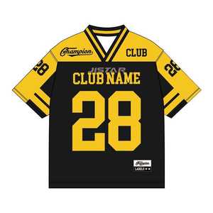 Maillot de football américain sur mesure, grande taille - Impression par transfert thermique - 100% polyester respirant, vêtements de sport. - Product Image 1