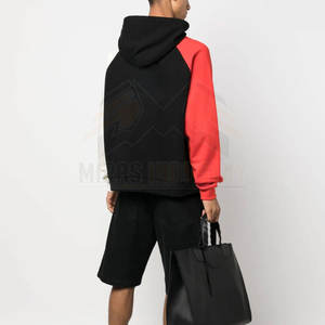 2024มีฮู้ดแบบสวมหัวสำหรับผู้ชายคอลเลคชั่นฤดูหนาวสีพื้นผ้าโพลีเอสเตอร์/ ผ้าฝ้าย - Product Image 2