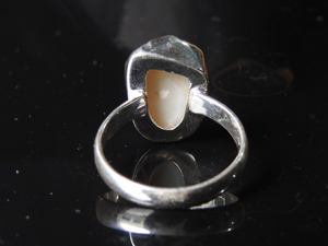 Anillo Clásico de Plata con Ópalo Australiano Natural Pulido en Bruto para Engaste, Regalo de Boda para Ella, Nueva Llegada - Product Image 6