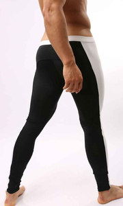 Mejor diseño de cintura elástica pantalones de Yoga nueva llegada Spandex poliéster mallas de los hombres de tendencia de fabricación - Product Image 6