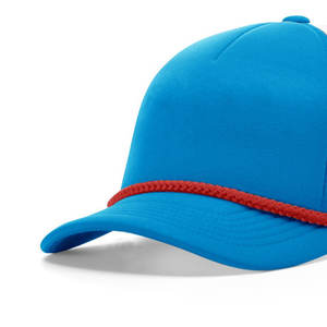 Sombrero de camionero personalizado para hombres y mujeres, gorra naranja de 5 paneles, gorra de camionero de estilo de tendencia trasera de malla frontal de sarga lavada - Product Image 3