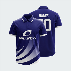 2025 último diseño personalizado sublimación diseño polos vendedor superior verano desgaste Color sólido hombres polos para adultos - Product Image 5