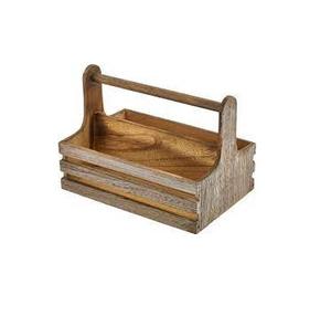 Unique Conception À La Main Bar Décoration En Bois Caddy Nouveau Design Cuisine De Service En Bois Caddy Fabricant - Product Image 1