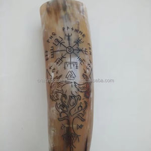 Cuerno para Beber Tallado en Animal Natural, Ecológico y de Bajo Costo, con Soporte para Fiestas y Decoración de Bares, Tamaño Personalizado - Product Image 5