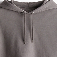 Trendy Premium Heavyweight Oversized Unisex Hoodie 100% Cotton Streetwear Sudadera con capucha en blanco con logotipo personalizado
