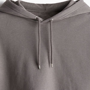 Trendy Premium Heavyweight Oversized Unisex Hoodie 100% Cotton Streetwear Sudadera con capucha en blanco con logotipo personalizado - Product Image 3