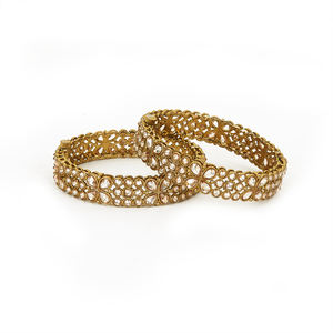 2ชิ้นกำไลโบราณที่เปิดใช้งานได้กับ213772เครื่องประดับแฟชันส่งออกในอินเดีย - Product Image 1