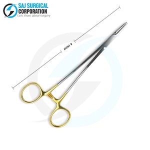 Porte-aiguille en acier allemand revêtu de titane de luxe poignée taillée en diamant équipement chirurgical manuel en acier inoxydable utilisation Premium - Product Image 2