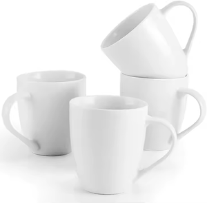 Taza Clásica de Cerámica Blanca - Diseño Contemporáneo para el Regreso a Clases - Product Image 1