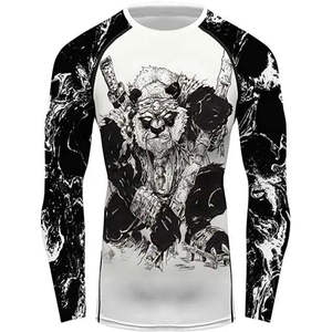 Dernier modèle de rashguard pour homme, très vendu - Taille personnalisée, confortable, respirant, compression, fitness, manches longues, spandex/nylon, nouveau style - Product Image 5