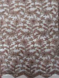 เดรสงานแต่งงานปัก & ปักลายลูกปัดโพลีเอสเตอร์100% ผ้าลูกไม้สำหรับเจ้าสาว - Product Image 4