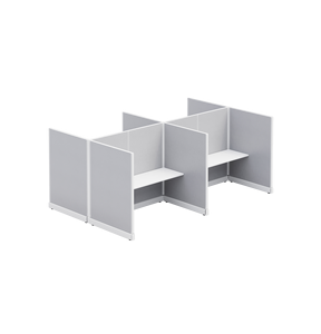 Poste de travail commercial OMNI insonorisé pour bureau, avec cloisons acoustiques pour le télémarketing - Product Image 6