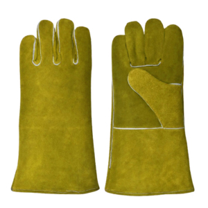 Gants longs en cuir de vachette pleine fleur, robustes, respirants et durables, avec manchette de sécurité pour le soudage, la lutte contre les incendies, la construction et l'usage industriel - Product Image 3