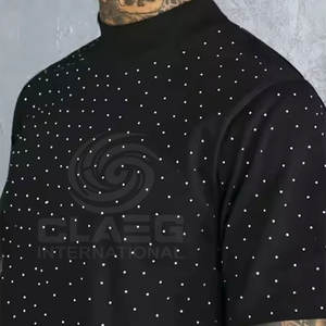 Haute qualité 100% Polyester hommes t-shirt séchage rapide et respirant strass vêtements léger personnalisation avec prix de gros - Product Image 3