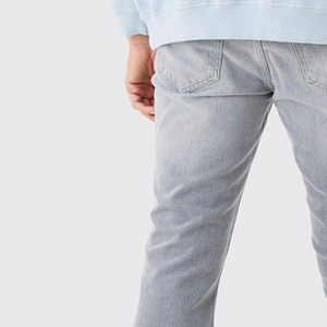 OEM Custom Logo Loose Fit Denim Pants <b>Men's</b> <b>Jeans</b> Pants Blank Faded Vintage Acid Washed Denim Baggy <b>Wide</b> <b>Leg</b> <b>Jeans</b> Pants <b>for</b> <b>Men</b> - Product Image 5