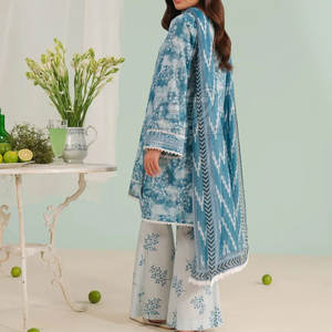 Vêtements de cérémonie, shalwar kameez pakistanais de luxe, shalwar kameez pakistanais prêt à porter, robe décontractée - Product Image 3