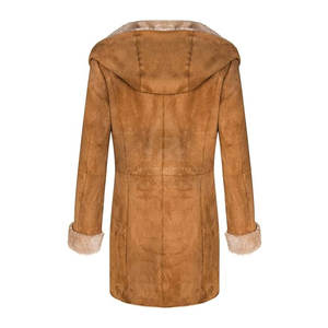 Manteau en laine et duvet pour femmes, qualité supérieure, coupe régulière, coupe-vent pour l'hiver, style urbain et tenues décontractées - Product Image 4
