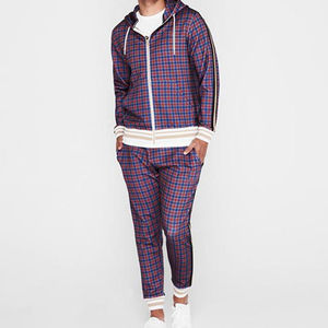 Survêtement hommes fermeture éclair Slim hommes ensemble pantalons costumes solide à manches longues nouveau Jogging survêtement personnalisé pour hommes - Product Image 2