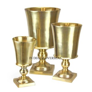 Jarrón de trompeta de decoración de boda de aspecto atractivo fundido de aluminio de alta calidad de diseñador inspirado en el arte rústico Vintage de la India - Product Image 6