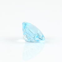 Pierres précieuses de topaze bleue naturelle, 10 mm, taille fleur, pierres brutes certifiées par un tiers, vente en gros, Gopika Exports, bijoux fins