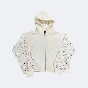 Sweat à capuche épais de haute qualité en non-tissé, style décontracté vintage, en Spandex/Polyester French Terry, coupe oversize, collection Printemps, imprimé numérique - Product Image 2