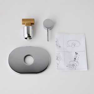 FIEMME Grifo Mezclador de Ducha Empotrado Cromado para Baño y Aseo - Product Image 2