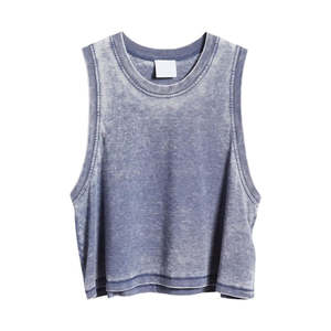 Camiseta sin mangas atlética para mujer, tela ligera transpirable, perfecta para entrenamiento físico y ropa informal diaria - Product Image 1