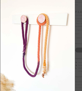 Clip en or rose / 152 cm de long / Fibre tressée / Automne / Orange / Jaune - Product Image 2