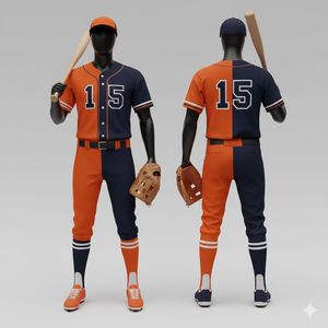 Uniforme de Béisbol Personalizado de Alta Calidad para Equipos Escolares/Ligas/Clubes, 100% Poliéster, Secado Rápido, Transpirable y Duradero - Product Image 5