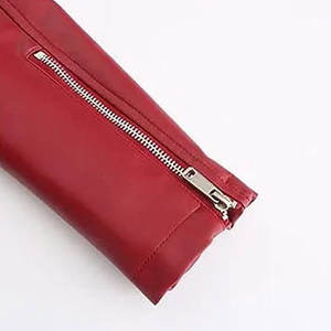 Ventes chaudes, dernières vestes en cuir véritable pour femmes, entièrement personnalisées, nouveau style, hiver, extérieur, respirantes, confortables, coupe-vent, fermeture éclair - Product Image 4