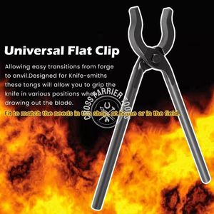 Pinzas para chimenea de herrador hechas en fábrica, pinzas extra largas, color negro para suministros para fogatas, herramientas para herrador de pezuñas de caballos disponibles - Product Image 4