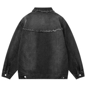 Chaqueta vaquera con estampado personalizado de última moda para hombre, ropa informal de estilo callejero para hombre, a la venta chaqueta vaquera, chaquetas para hombre - Product Image 6