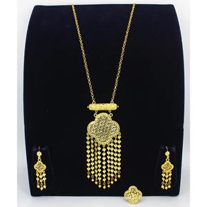 Gold Plated Trendy Brass Arabic <b>Jewelry</b> <b>Sets</b> With Earrings, Perfect Collection for Ramadan, Bridal <b>Indian</b> Dubai <b>Jewelry</b> - Product Image 4