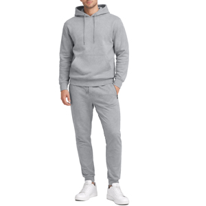 <b>Mens</b> Casual Woven Fleece-Lined <b>Pullover</b> Hoodie Sweater and Jogger - Product Image 5