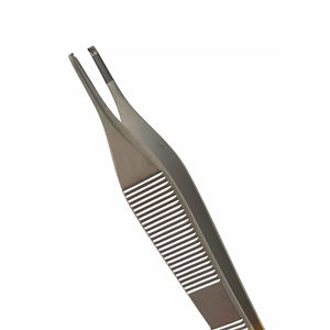 คีมหนีบเนื้อเยื่อ TC Adson เกรดสูง1X2ฟันสีน้ำตาลฟันปลาครึ่งทองคีมผ่าตัด - Product Image 3