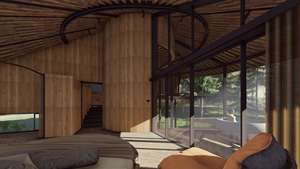 Alta calidad 104sqm Prefabricado Bungalow Moderno 40HC Industrial Prefab Invernadero de Vietnam - Product Image 3