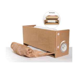 Rouleau de distributeur de papier d'emballage en nid d'abeille biodégradable recyclable mouche écologique nouveau carton Protection rembourrage emballage bois - Product Image 3