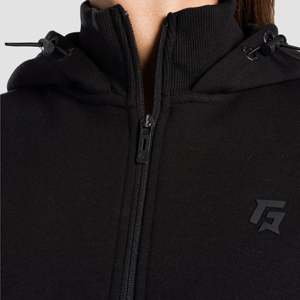 Sweat à capuche noir Hyper Flex avec fermeture éclair et fonction respirante - Product Image 5