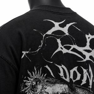 Camiseta Oversize de Algodón Grueso para Hombre, Estampado Gráfico, Estilo Urbano, Ajuste Holgado, Hombro Caído, Venta al por Mayor OEM - Product Image 6