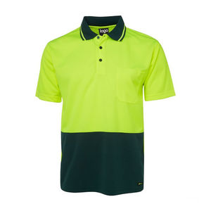 Polos personalizados de impresión de bordado de algodón liso poliéster Spandex de secado rápido transpirable deporte Golf trabajo corporativo - Product Image 2