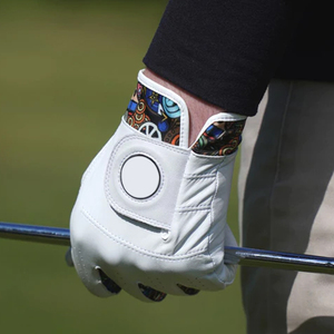 Guantes de golf de piel de Cabretta auténtica transpirable deporte de invierno personalizados venta directa de fábrica diseñe su propio logotipo guantes de piel de oveja - Product Image 3