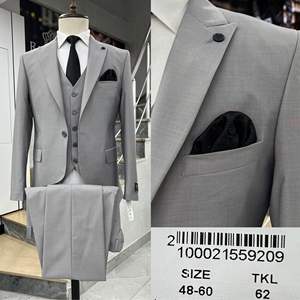 Costume professionnel pour hommes 80% laine 20% polyester Slim Fit Design pour le style d'entreprise - Product Image 2