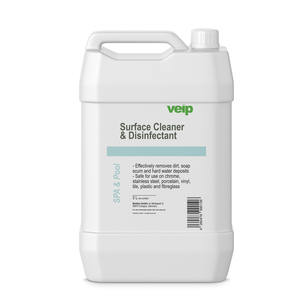 Veip Nettoyant et assainissement pour surfaces de spa et piscines 5 l Hygiène Emballage avec logo personnalisé Marque distributeur OEM OBM - Product Image 1